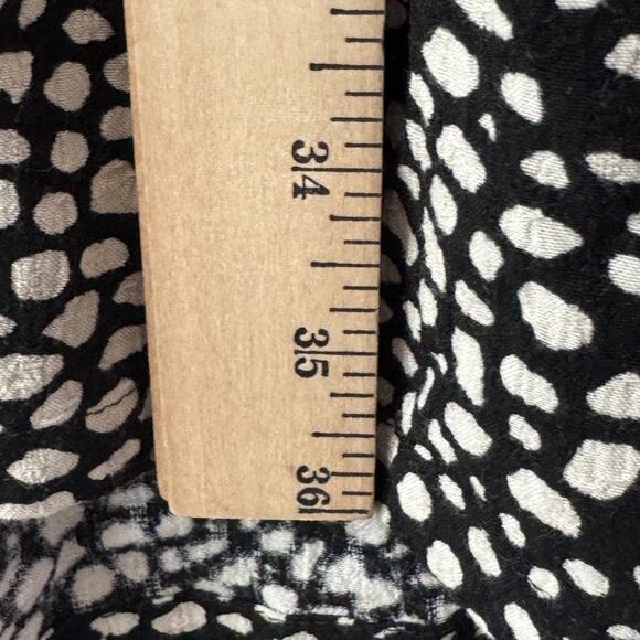 Maeve by Anthropologie Dress Womens Medium Black White Abstract Print Viscose - Picture 10 of 10